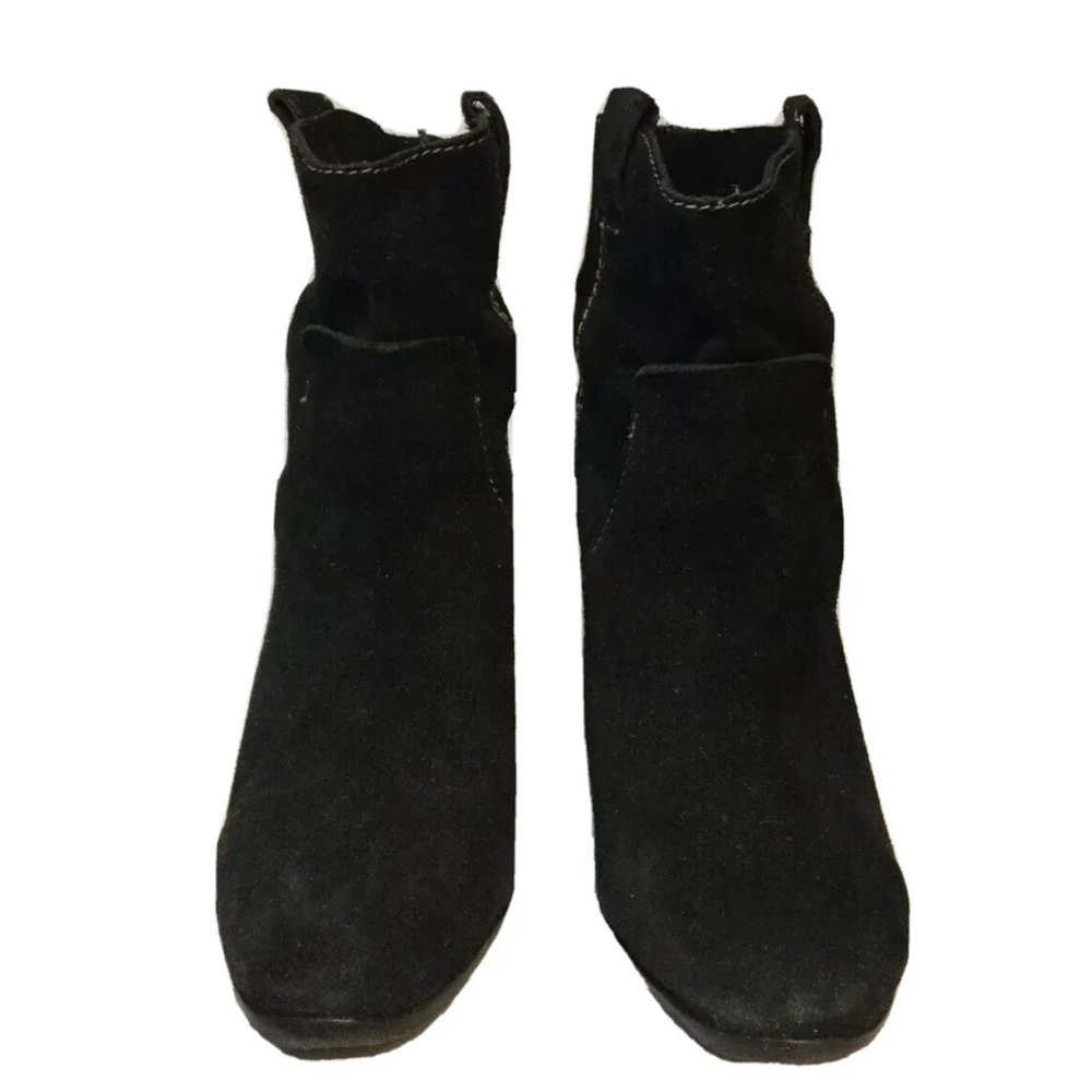 Women’s Vince Camuto Black Suede Leather Slouch Ankle Booties Boots Size 9.5M